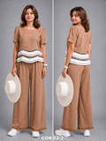 CO-ORD SET_LACY AFFAIR_BROWN