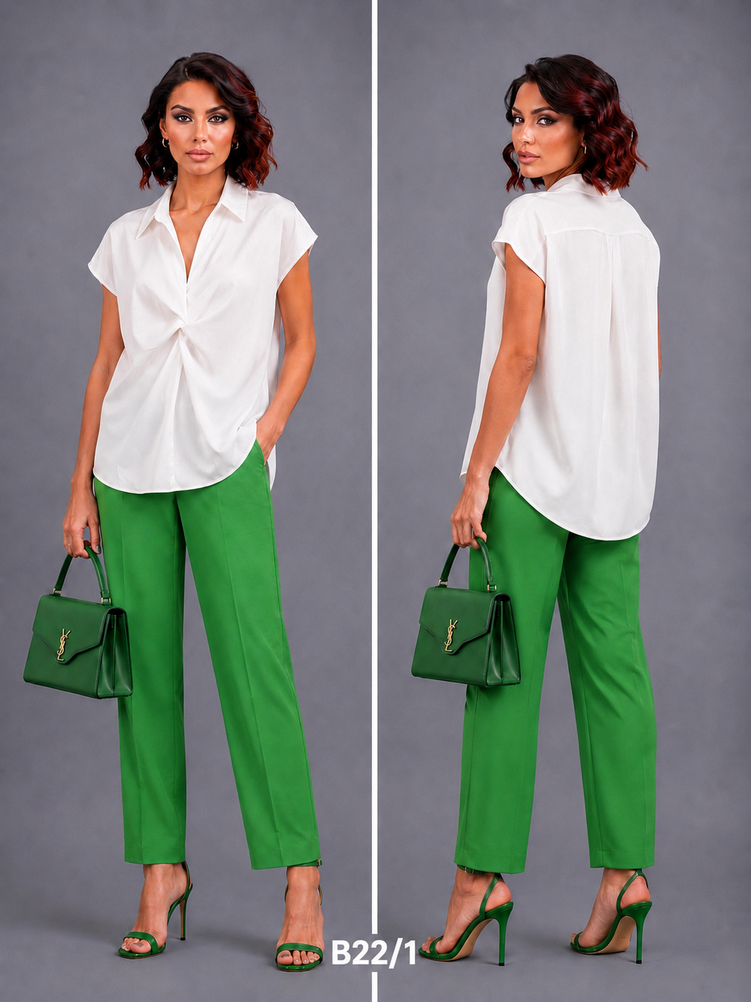 Satin Twisted Design Top