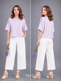 T shirt_Pearl Detailing_Lilac