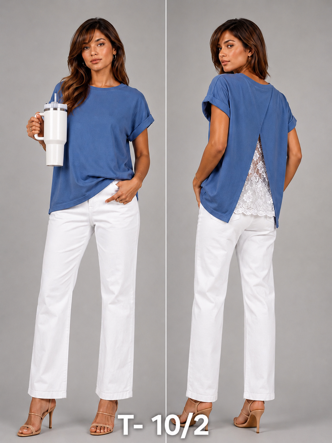 T- shirt with stylised back