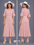 DRESS_MIDI PEACH