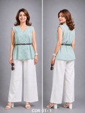 CO-ORD SET_LOVE FOR LINEN_GREEN