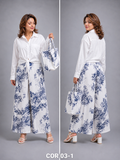 CO-ORD SET_ VACAY READY_ WHITE PRINTED