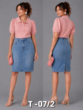 T - SHIRT_PEARL DEFINED COLLAR_PINK