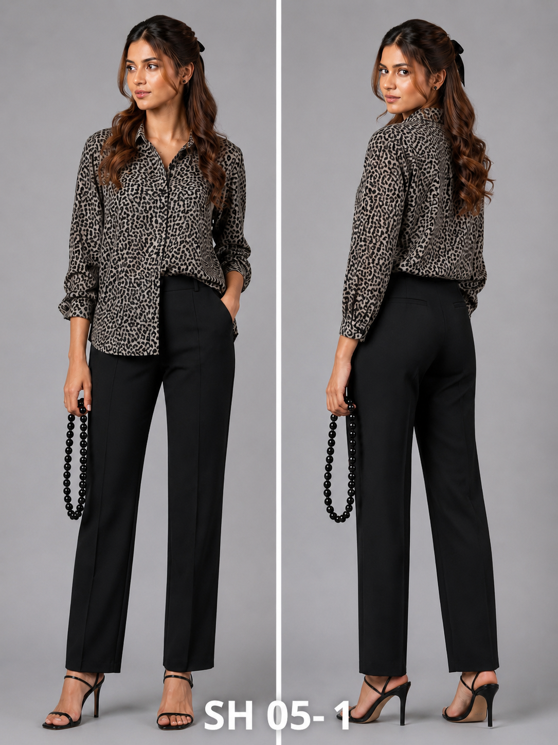 Leopard Print Suede Shirt