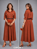 CO-ORD SET _ SKIRT_ RUST