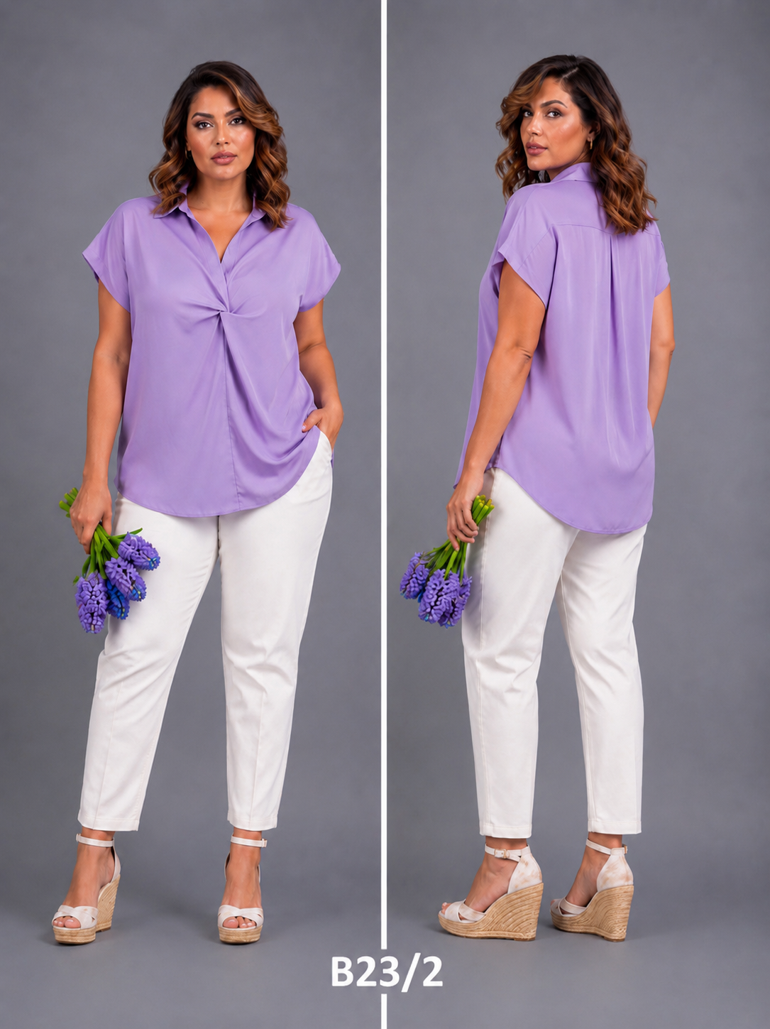 Satin Twisted Design Top