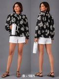 BLOUSE / TOP_EMBROIDERED_BLACK