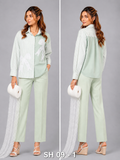 SHIRT_EMBROIDERED_STRIPED_MINT GREEN