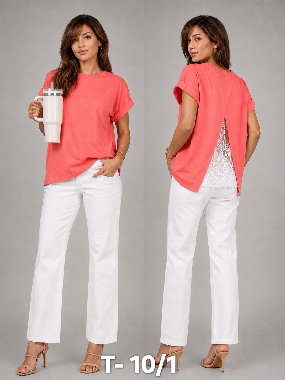 T- shirt with stylised back