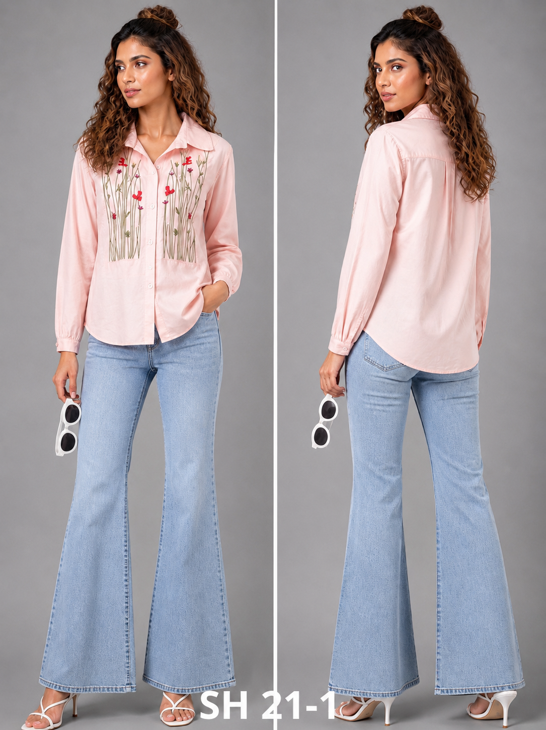 SHIRT_LIGHT EMBROIDERED_PEACH