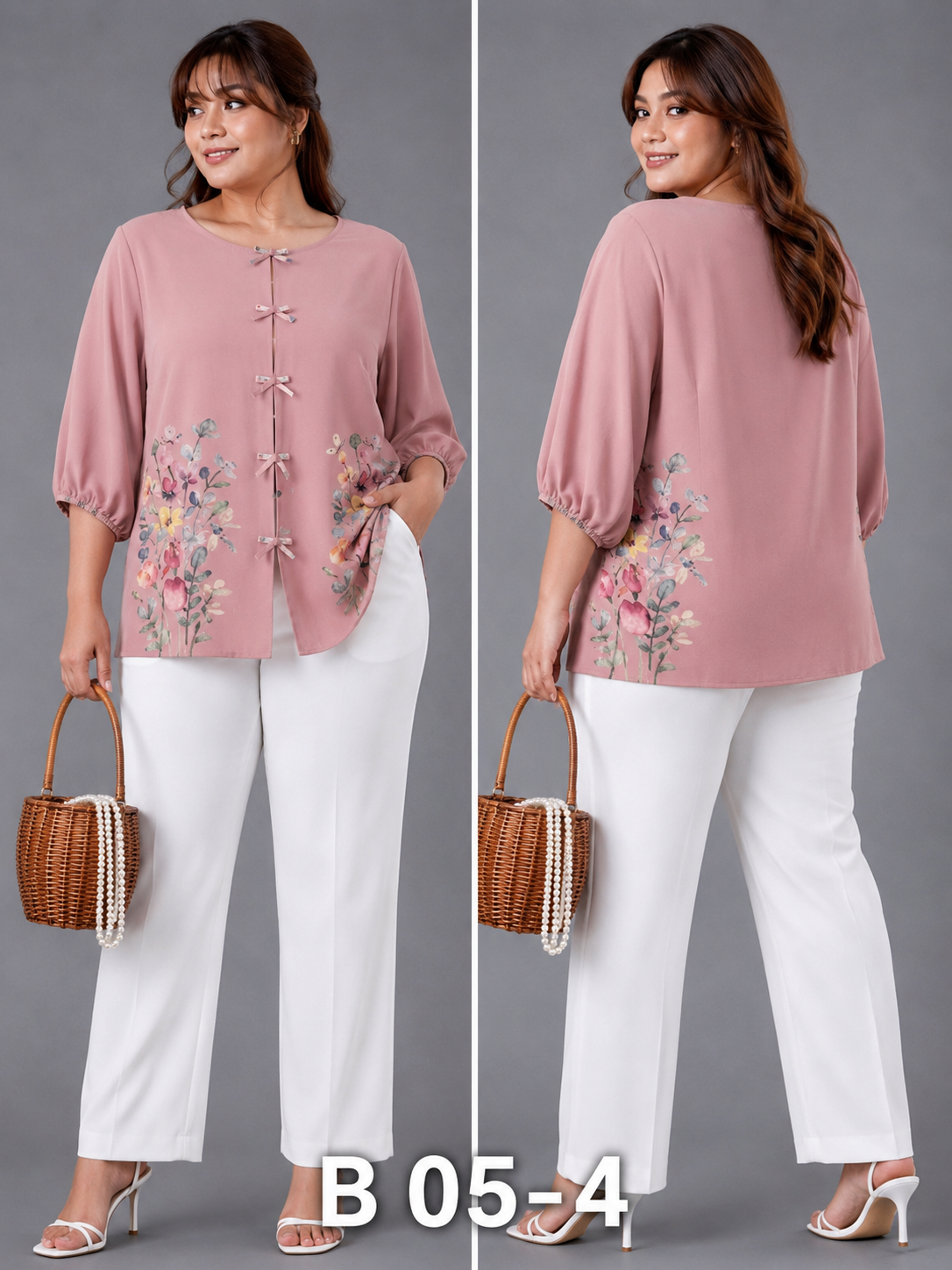 BLOUSE/TOP_BOW TREND_DUSTY PINK