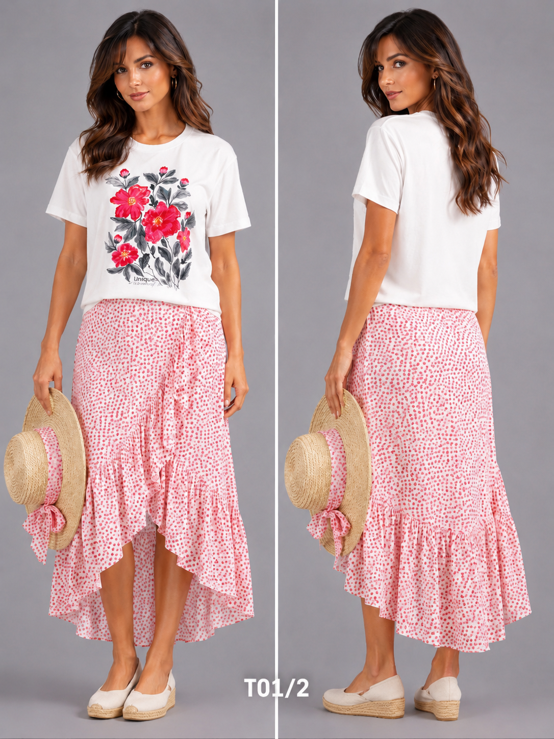 T - SHIRT_REDS AND PINKS_WHITE
