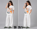 White-Orange Soft Mul Shirt