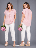 Satin Twisted Design Top